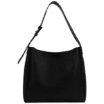 Sac à main bandoulière classique avec large sangle noir