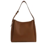 Sac à main bandoulière classique avec large sangle marron