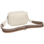 Sac à main beige de luxe qualité designer vue de dos
