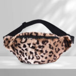 Sac à main banane audacieux à motif léopard