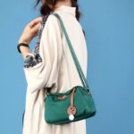 Sac à main bandoulière tendance en vert audacieux