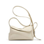Sac à main beige élégant et raffiné en cuir