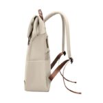 Sac à main à dos moderne et tendance vue de profil avec les bretelles