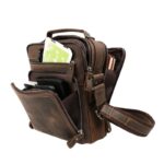Sac à main homme cuir vintage et décontracté