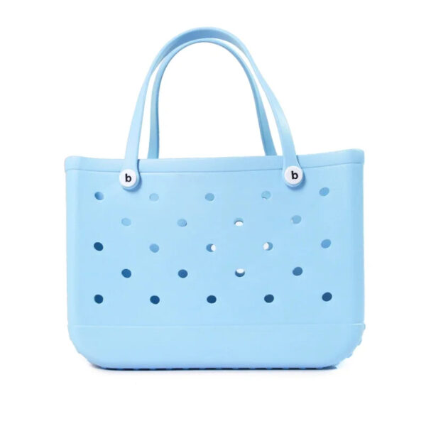 Sac à main original étanche et résistant bleu sur fond blanc