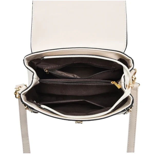 Sac-main-blanc-qualité-voyage-quotidien-05 Sac à main blanc de qualité pour voyage et quotidien ve de l'intérieur ouvert