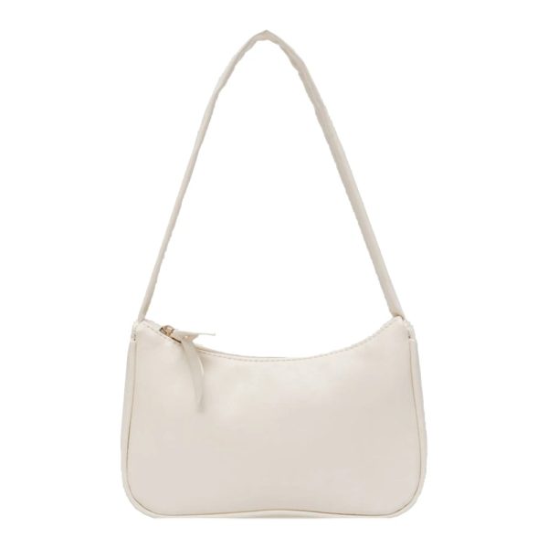 sac-main-blanc-simple-bandouliere-02 Sac à main blanc simple avec bandoulière sur fond blanc