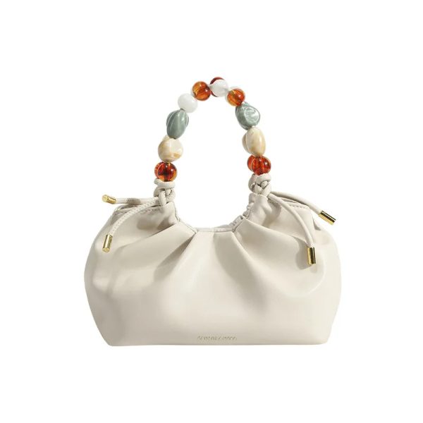 sac-main-blanc-souple-cuir-02 Sac à main blanc souple en cuir sur fond blanc