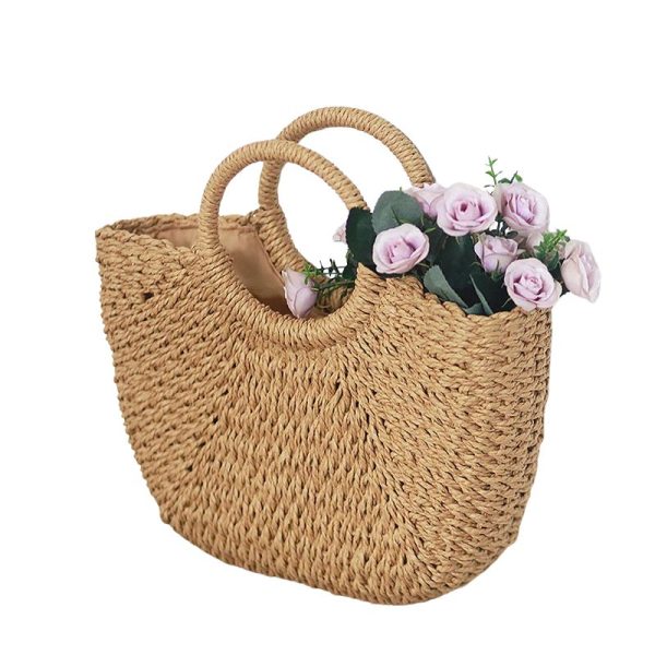 sac-main-ete-charme-rustique-01 Sac à main été au charme rustique avec des fleurs sur fond blanc