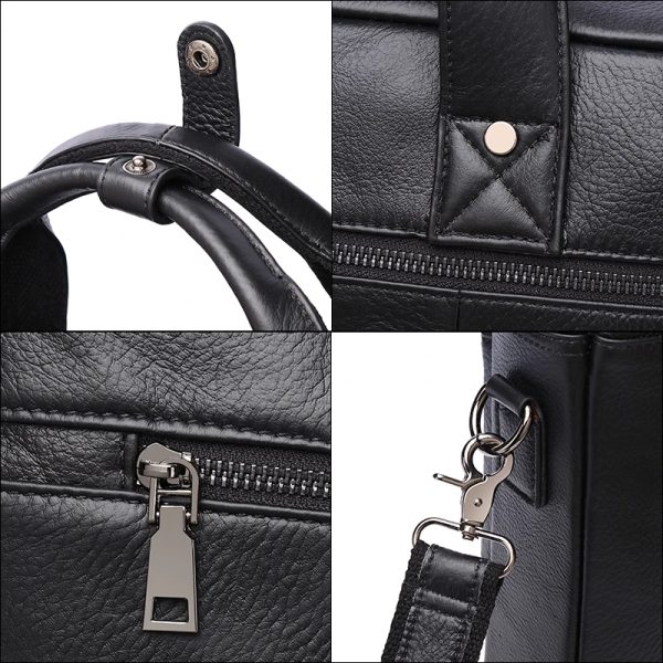 sac-main-homme-cuir-noir-pratique-elegant-03 Sac à main homme cuir noir pratique et élégant vue de détails