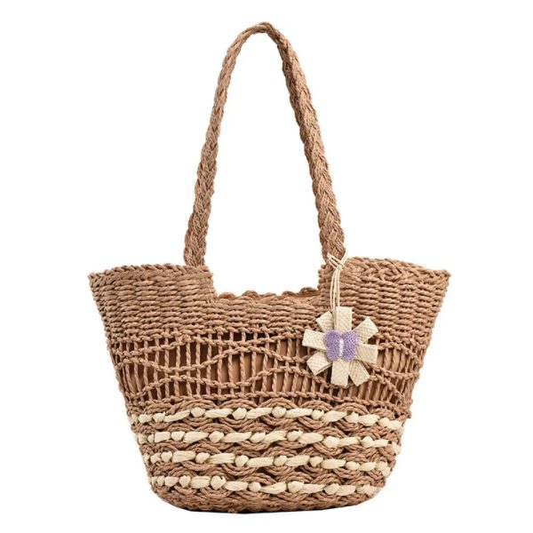 sac-main-paille-naturel-boheme-01 Sac à main paille naturel et bohème sur fond blanc